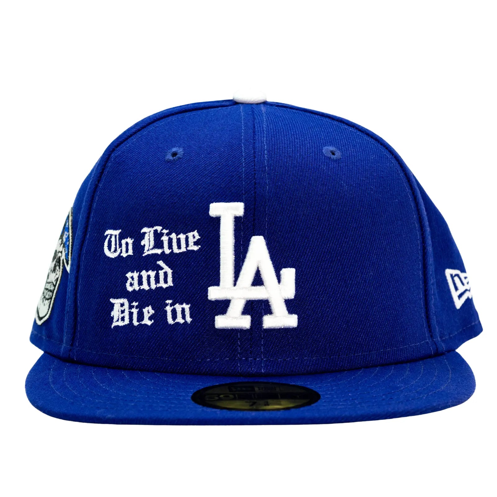los angeles dodgers fitted hat with patch