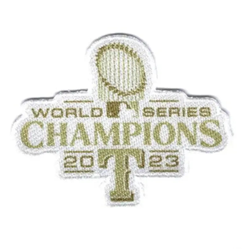 2023 MLB World Series Champions Texas Rangers Gold Jersey Patch