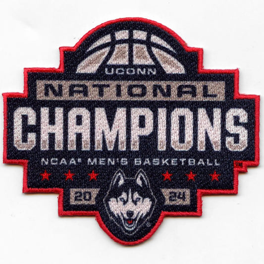2024 Men's Basketball UCONN National Champions Connecticut Huskies Patch Sublimation