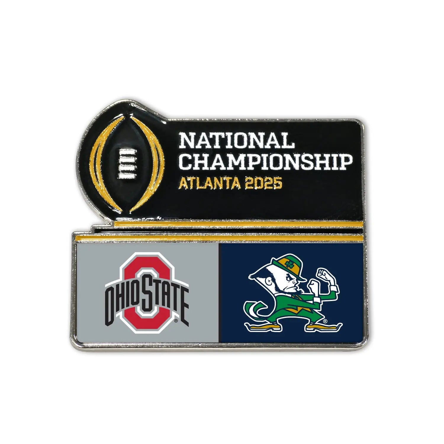 2025 College National Championship Game Dueling Pin Notre Dame Vs Ohio State