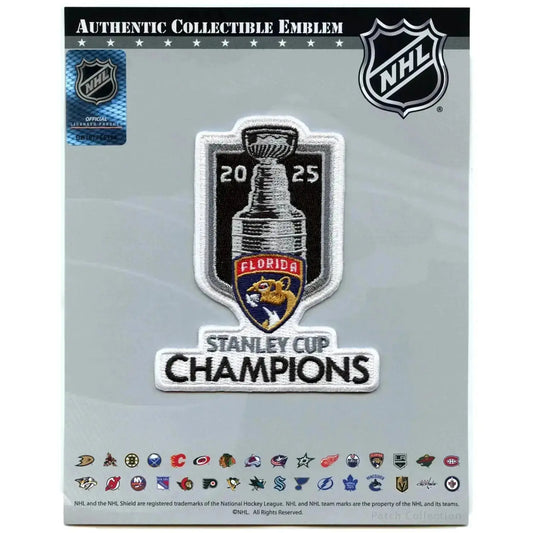 2025 NHL Stanley Cup Champions Florida Panthers Jersey Patches Set