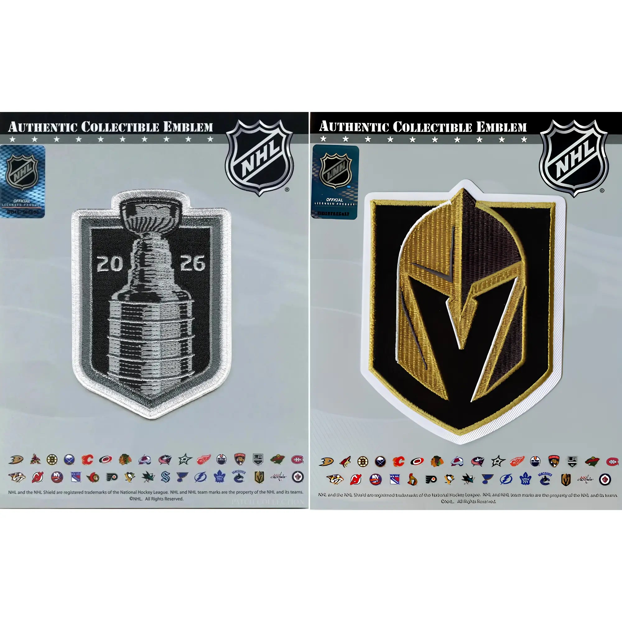 2026 NHL Stanley Cup and Las Vegas Golden Knights Jersey Patch
