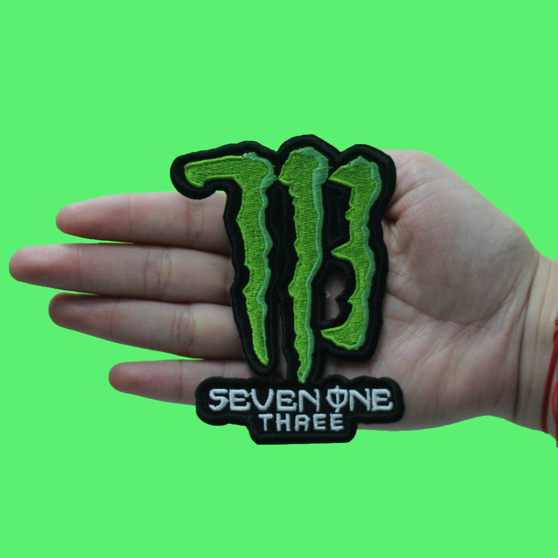 Houston Seven One Three Patch Trill Energy Drink Embroidered Iron On