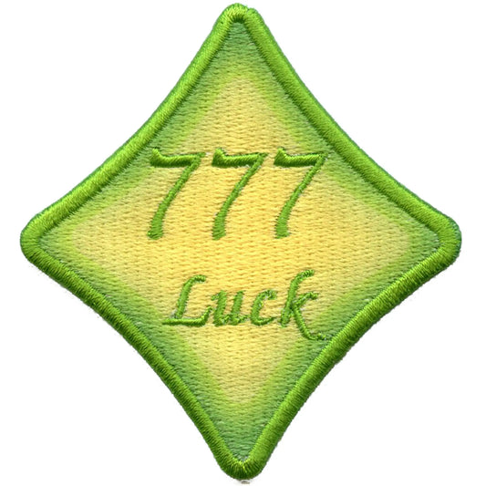 Patch brodé thermocollant avec les nombres angéliques 777, porte-bonheur, mythologie, psychique