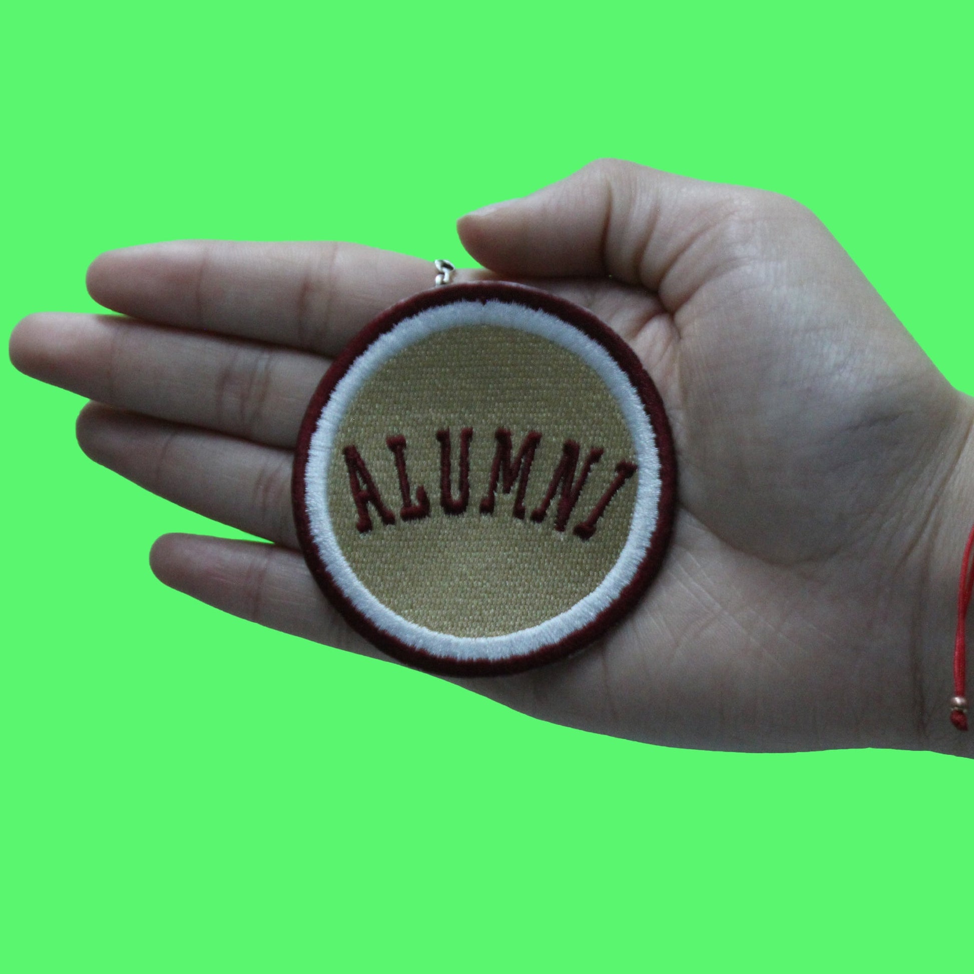 Alumni College Student Patch San Marcos Texas Tan Embroidered Iron On