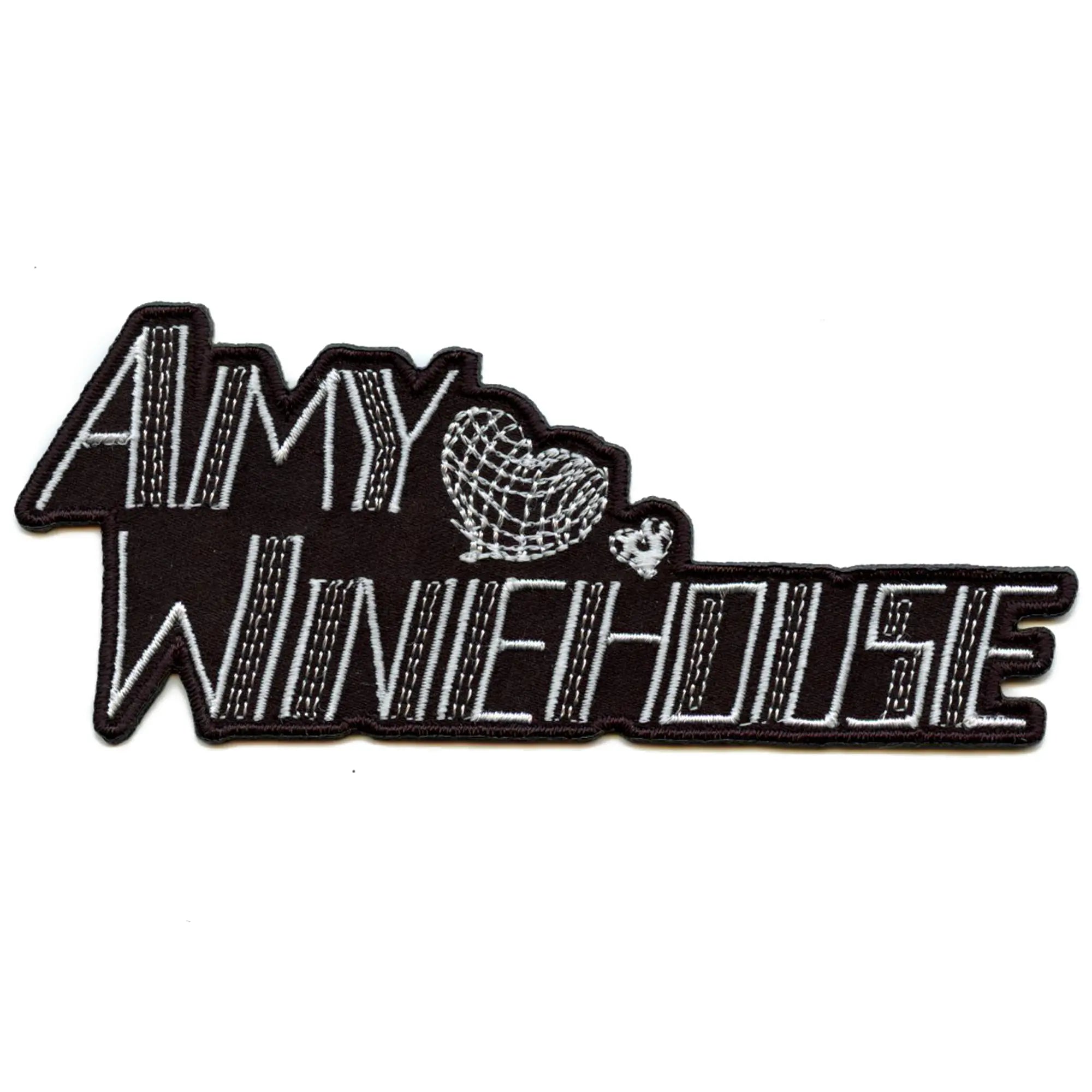 Amy Winehouse Logo Patch Heart R&B Soul Embroidered Iron On