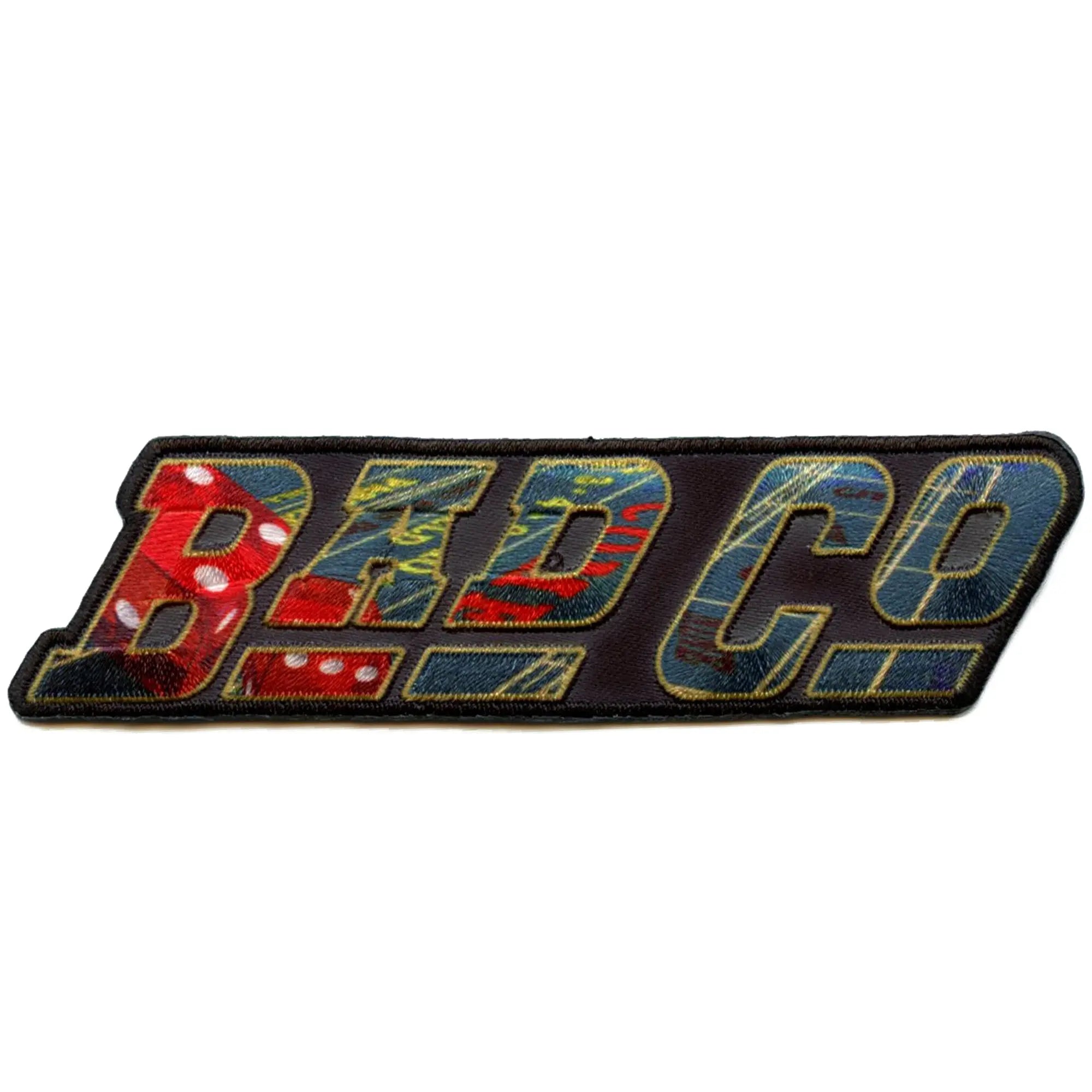 Bad Company Dice Collage Logo Patch Classic Rock Supergroup Sublimated Iron On