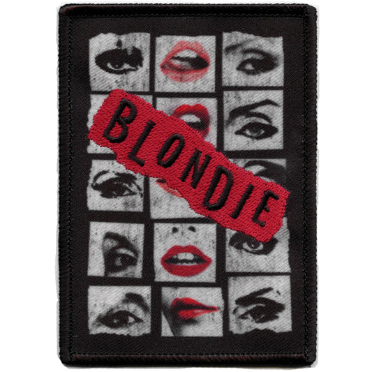 Blondie Eyes & Lips Patch New Wave Band Sublimated Embroidered Iron On