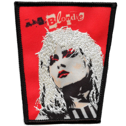 Blondie Red Billy Patch Portrait New Wave Sublimated Embroidered Iron On