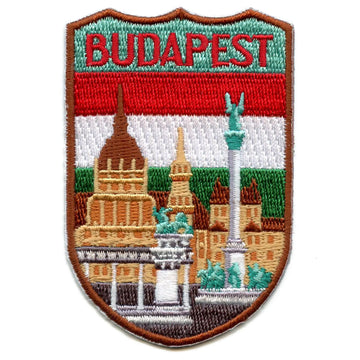 Budapest Capital Of Hungary Shield Patch Europe Vacation Embroidered Iron On