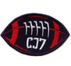 CJ7 Texas Football Patch Quarterback Sports Captain Embroidered Iron On