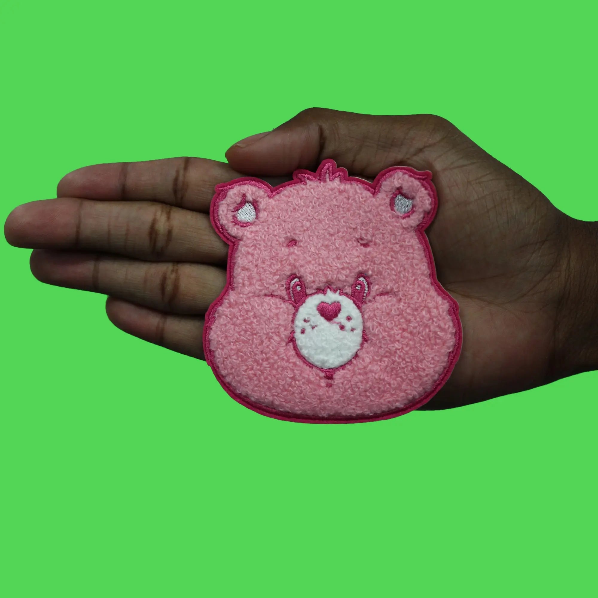 Cheer Care Bear Patch TV Kids Cartoon Chenille Iron On
