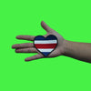 Costa Rica Flag Patch Hispanic Country Heart Embroidered Iron on
