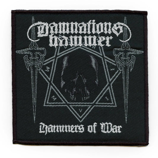 Damnation's Hammer Standard Band Patch Hammer Of War Woven Iron On