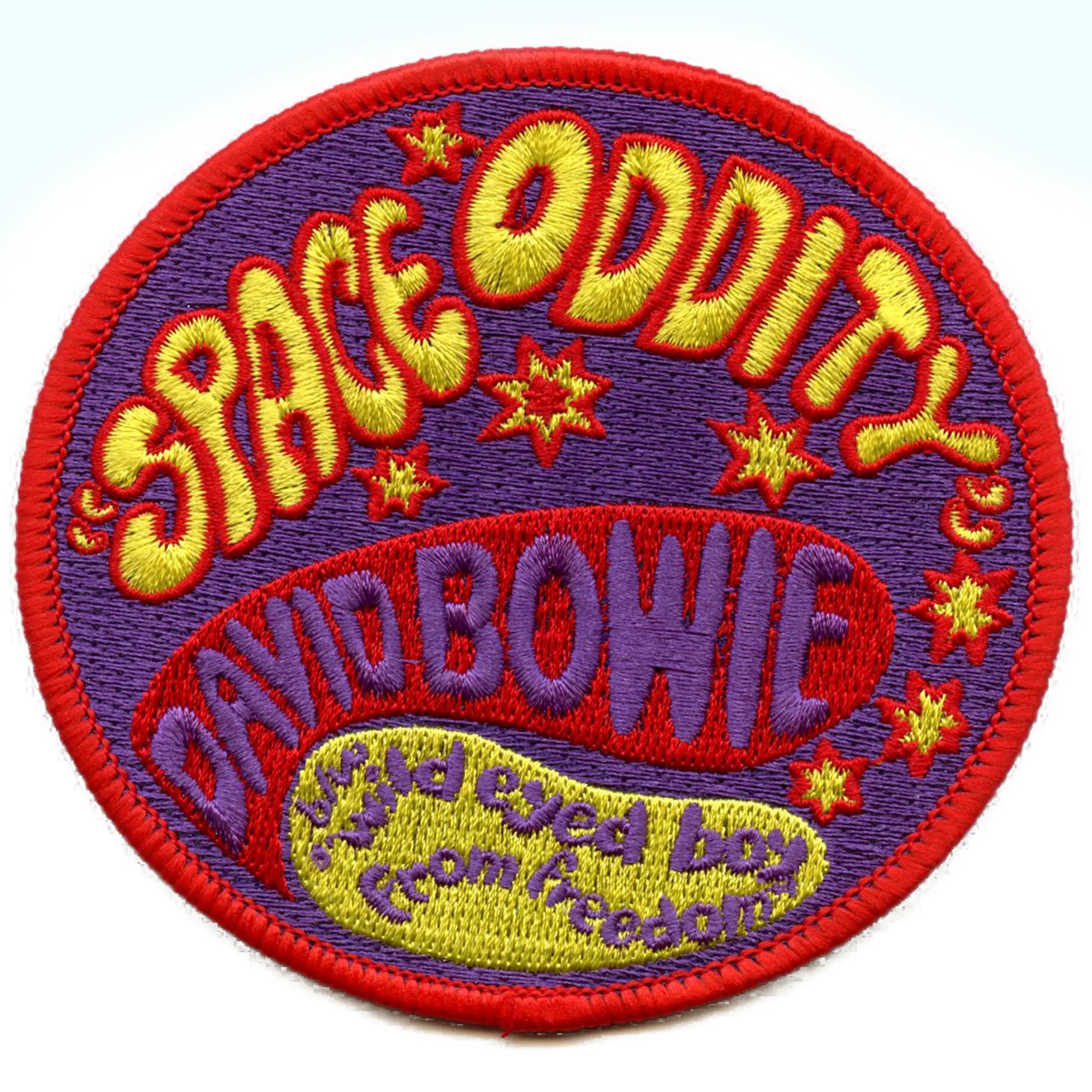 David Bowie Space Oddity Patch Glam Rock Rebel Embroidered Iron On