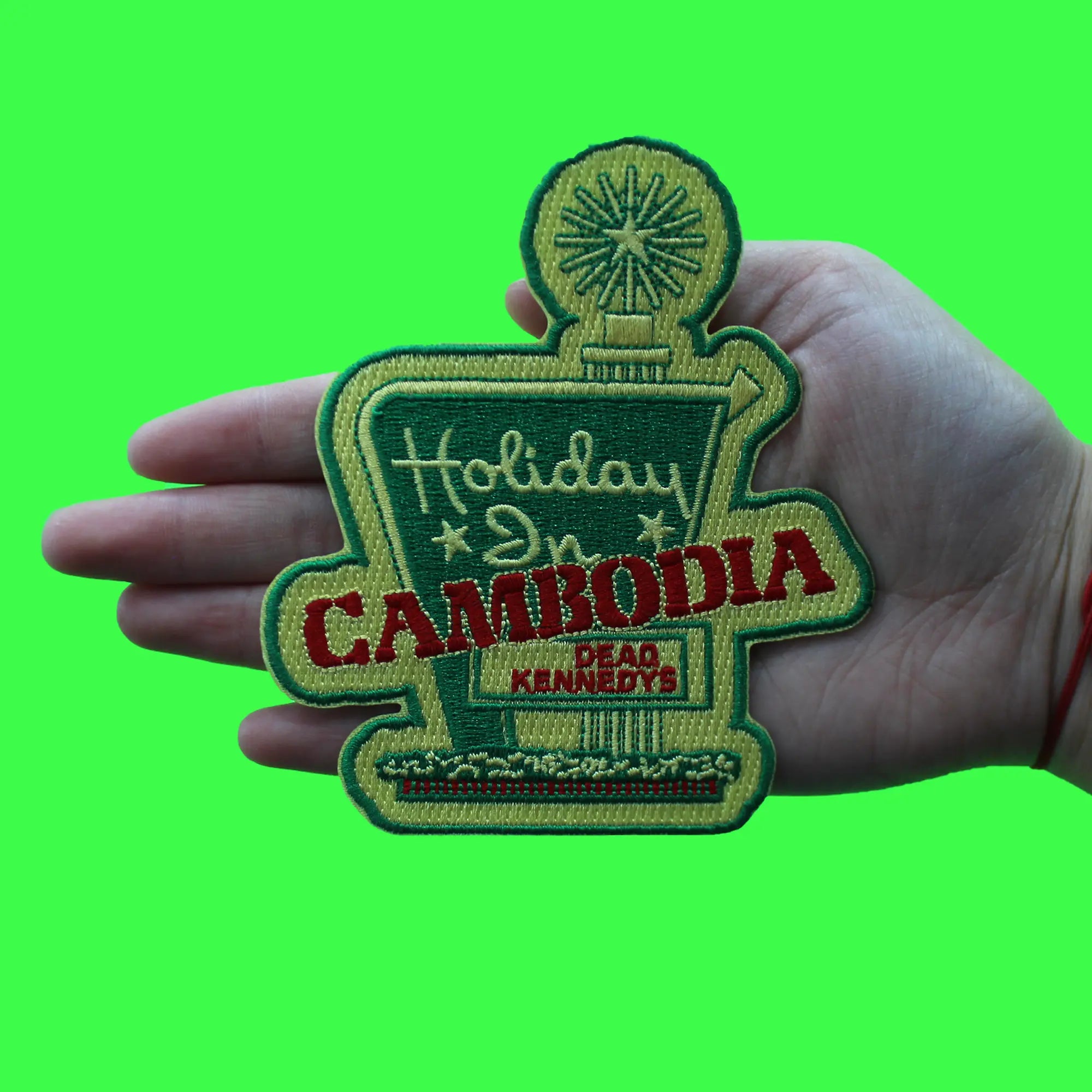 Dead Kennedys Holiday In Cambodia Patch Rock Band Punk Embroidered Iron On