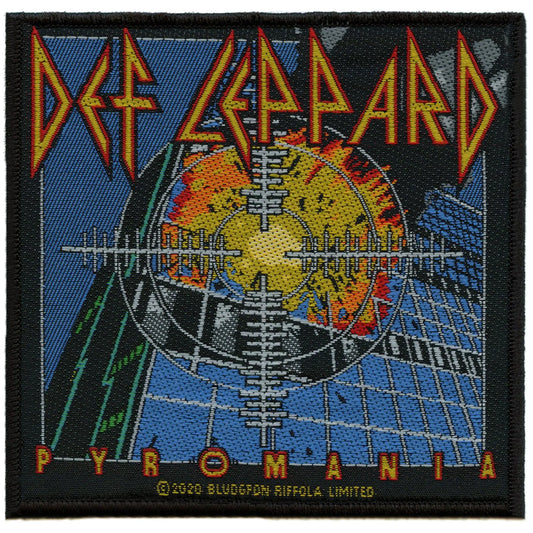 Def Leppard Pyromania Patch English Rock Album Woven Iron On