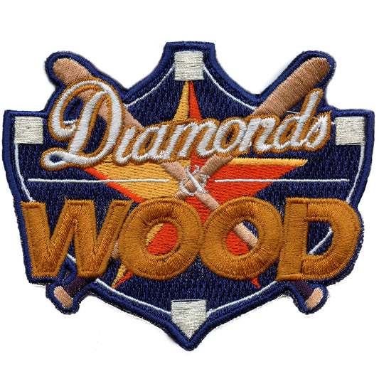 Diamonds And Wood Patch Houston Parody Culture Embroidered Iron On