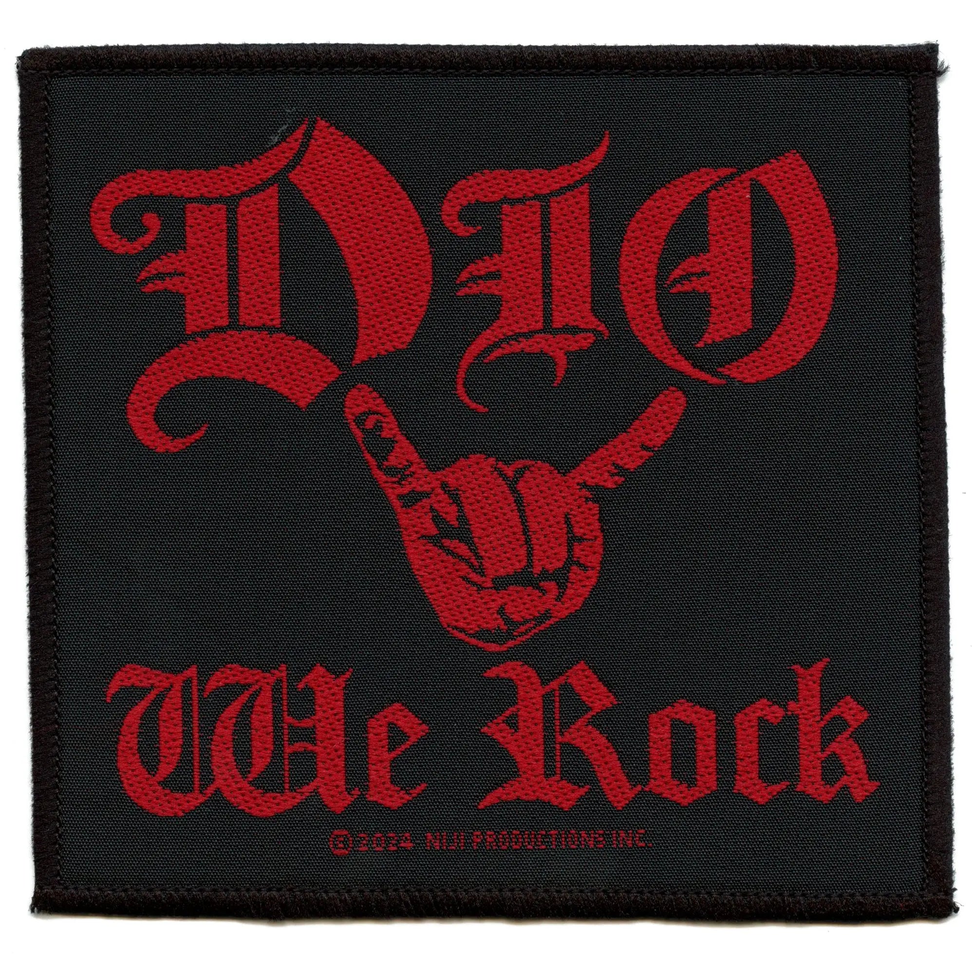 Dio We Rock Patch Heavy Metal Band Woven Iron On