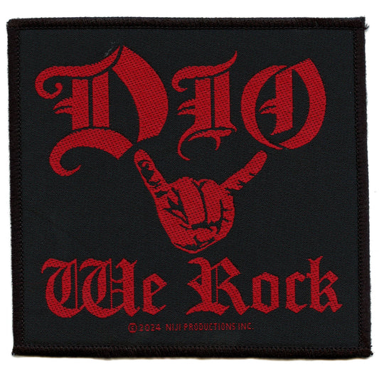 Dio We Rock Patch Heavy Metal Band Woven Iron On