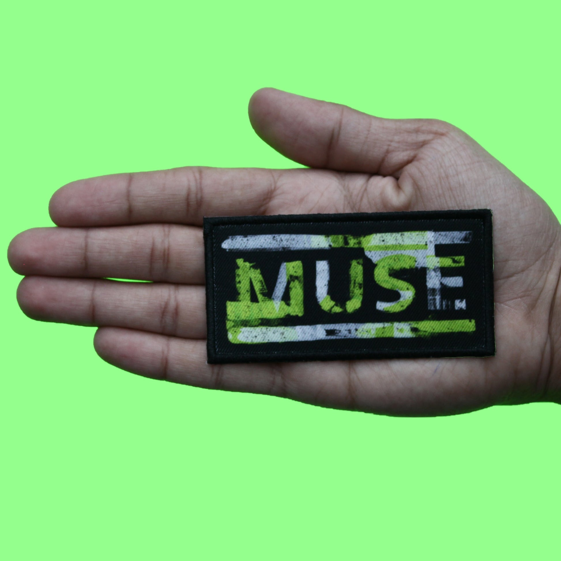 Muse Rock Band Patch Distressed Script Logo Sublimated Embroidery Iron On