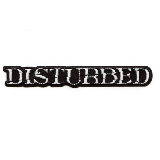Disturbed Name Logo Patch Rock Music Metal Embroidered Iron On