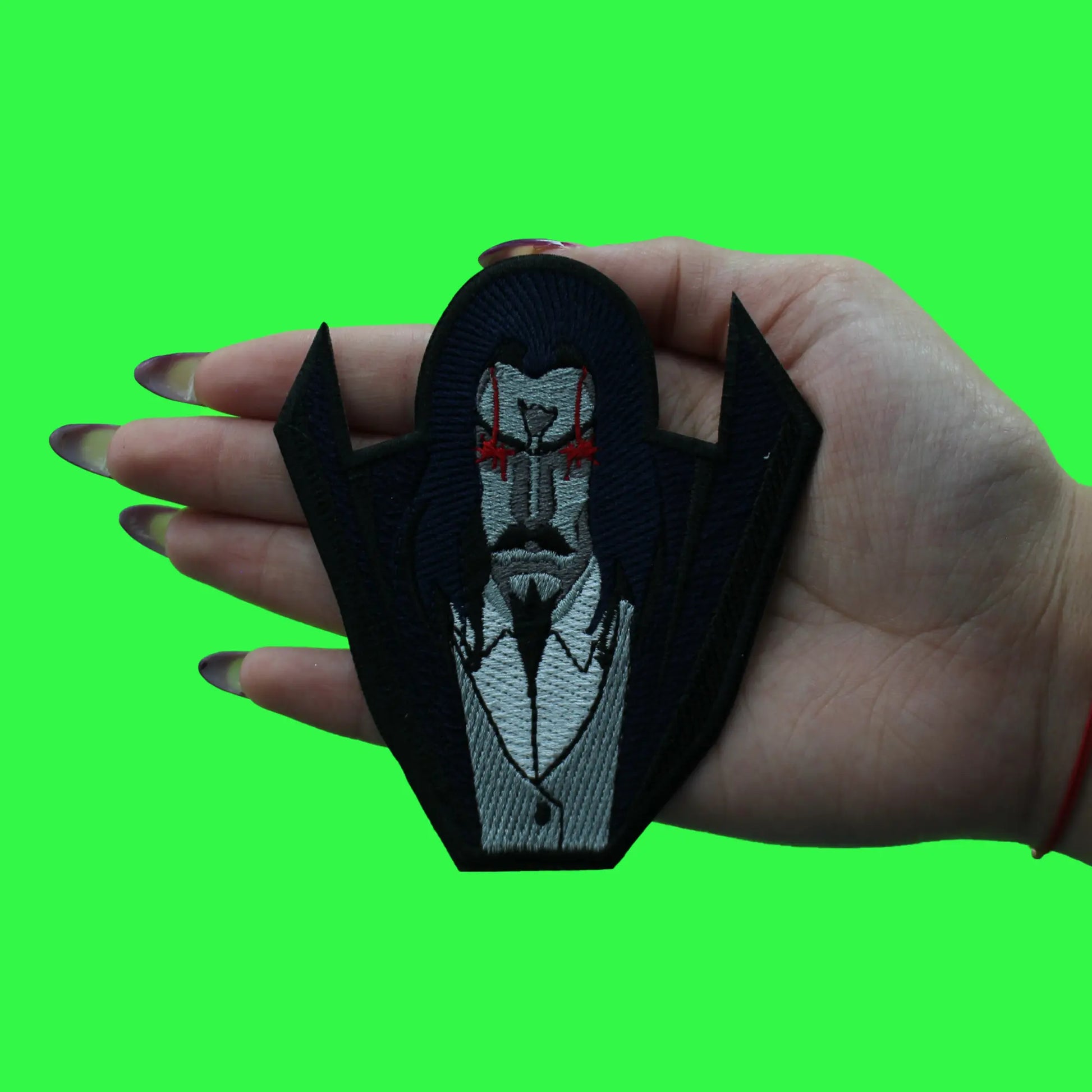 Dracula Vampire Character Patch TV Show Animation Embroidered Iron On