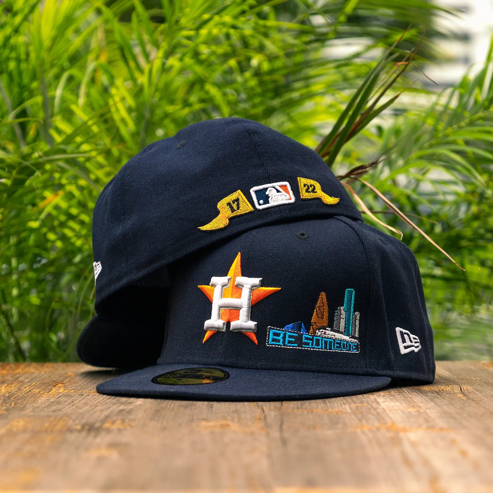 Limited Edition Custom Houston Astros Hat Be Someone 2017 2022 Pennant –  Patch Collection