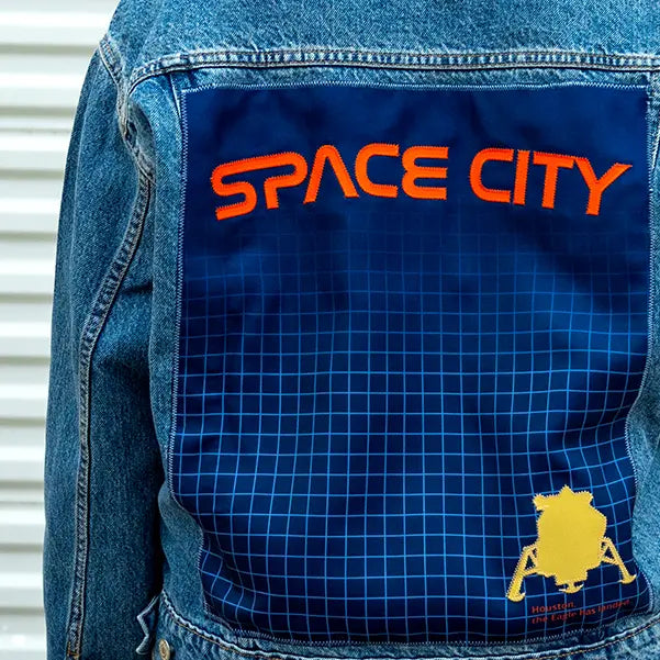 Custom Houston Baseball Team Space City Light Denim Jacket For Women