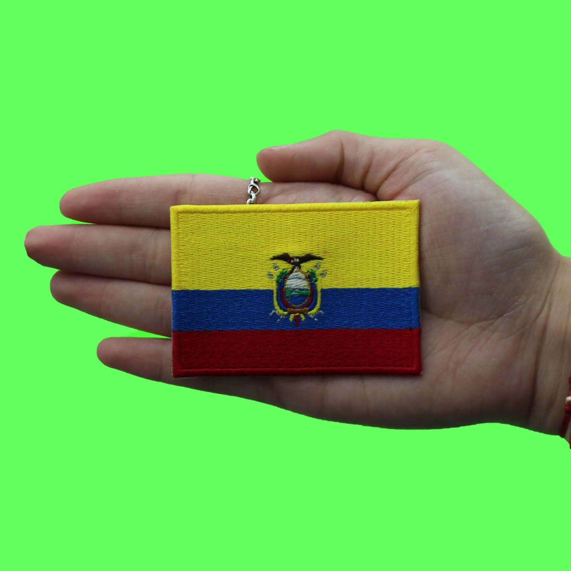 Ecuador Country Flag Patch Hispanic Latino Culture Embroidered Iron On