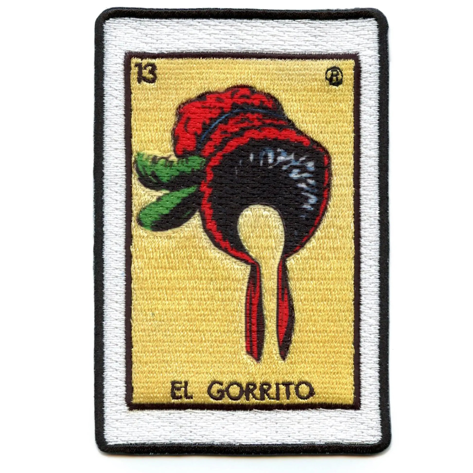 El Gorrito 13 Patch Mexican Loteria Card Sublimated Embroidery Iron On