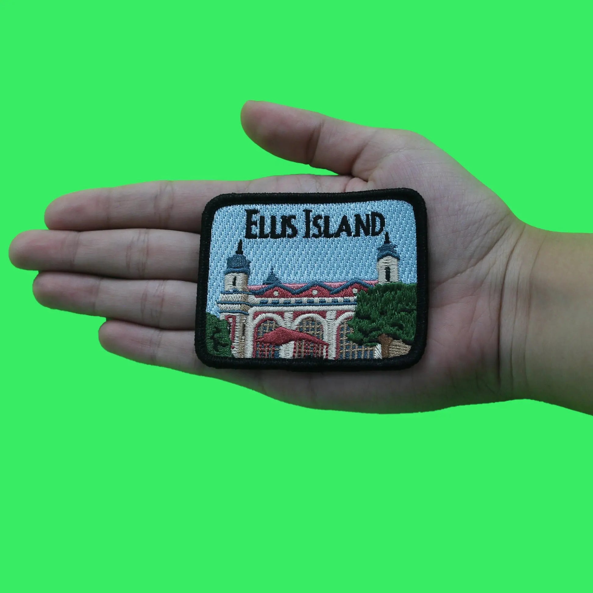 Ellis Island Harbor Patch New York Travel Embroidered Iron On