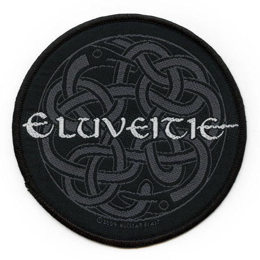 Eluveitie Celtic Knot Patch Rock Band Woven Iron On