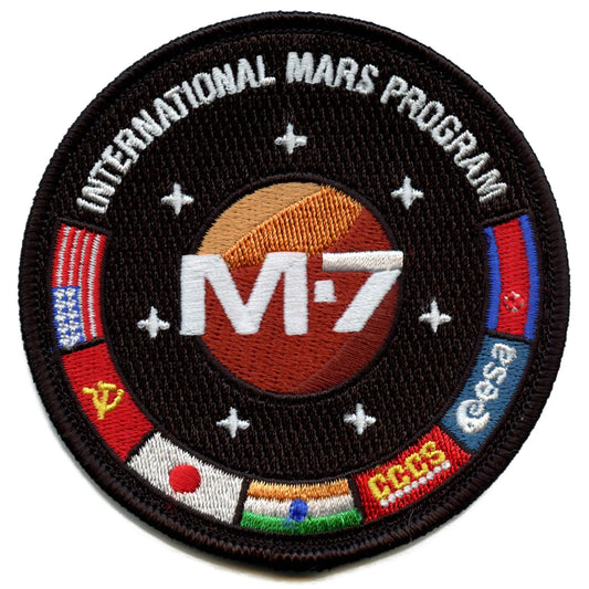 For All Mankind Patch M7 International Mars Program Embroidered Iron On