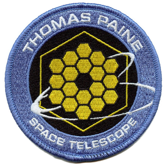 For All Mankind Patch Thomas Paine Space Telescope Embroidered Iron On