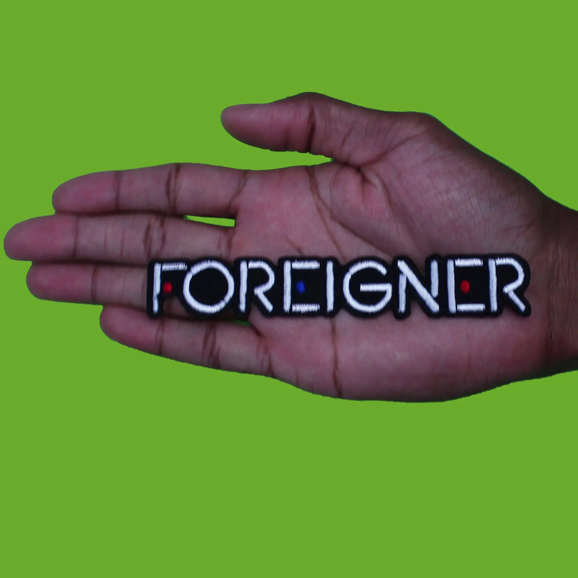 Foreigner Classic Logo Patch Hard Rock Band Embroidered Iron On