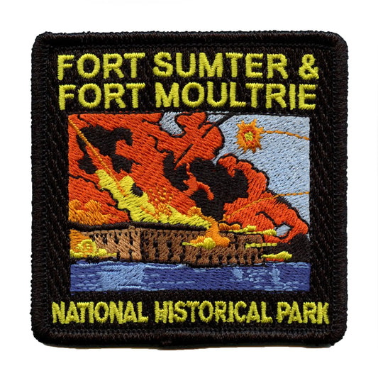Fort Sumter Fort Moultrie Battle Patch History Travel Embroidered Iron On