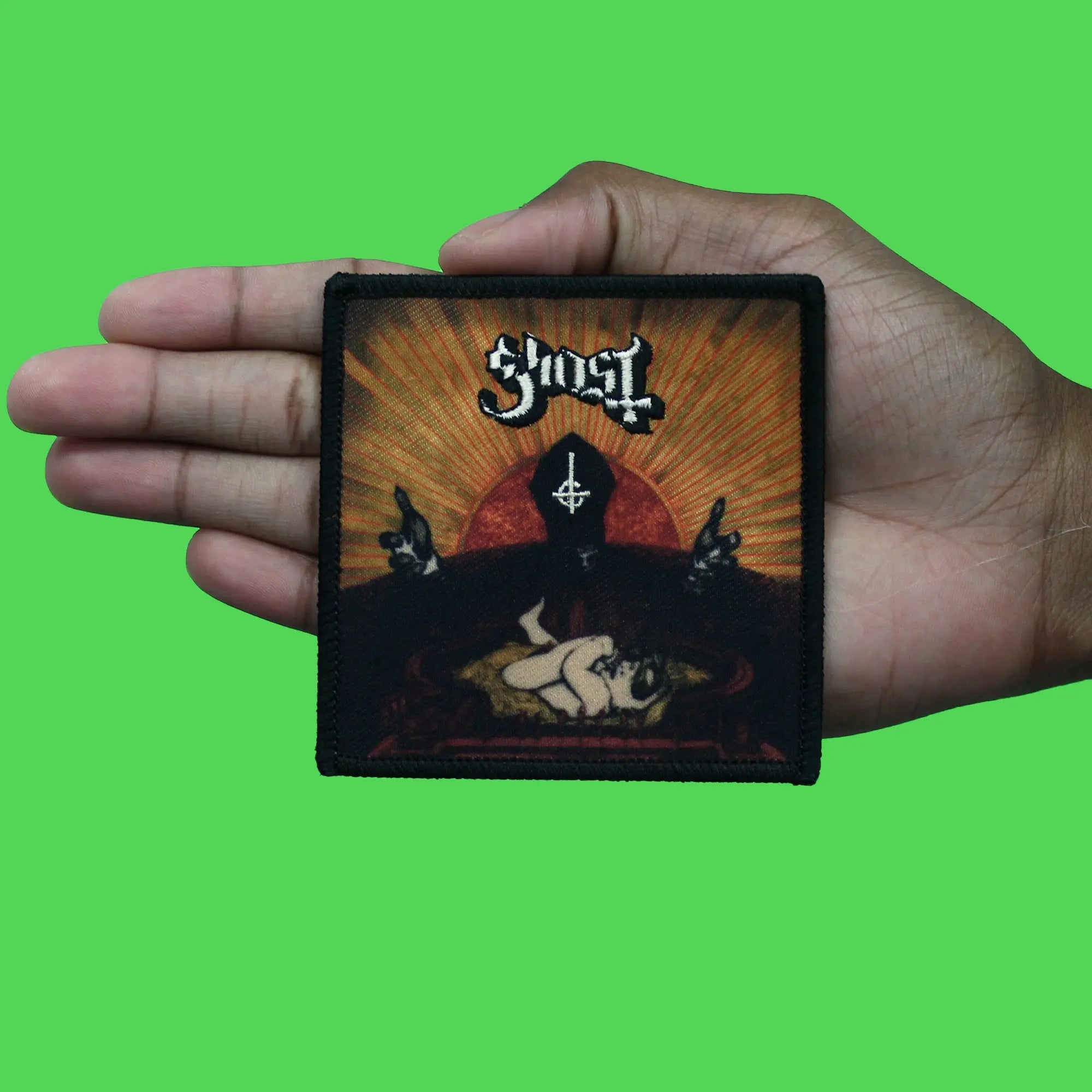 Ghost Rock Band Patch Infestissumam Underworld Sacrifice Sublimated Embroidery Iron On