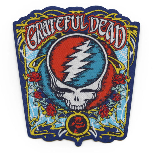 Grateful Dead Skull Art Patch American Rock Band Embroidered Iron On