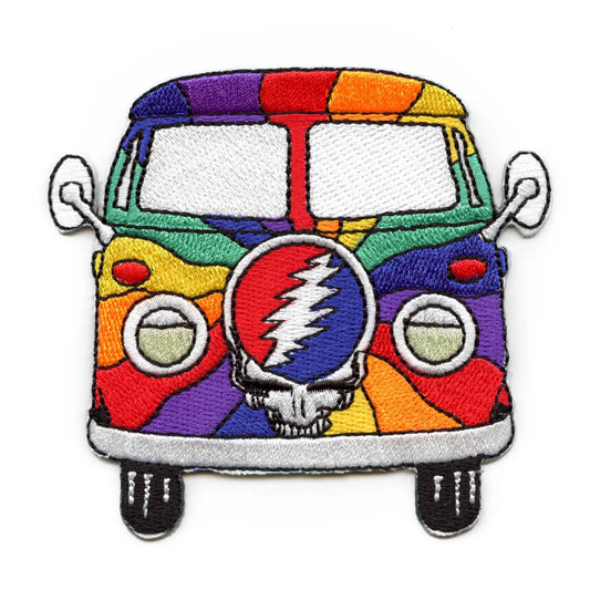 Grateful Dead Rainbow Bus Patch American Rock Band Embroidered Iron On