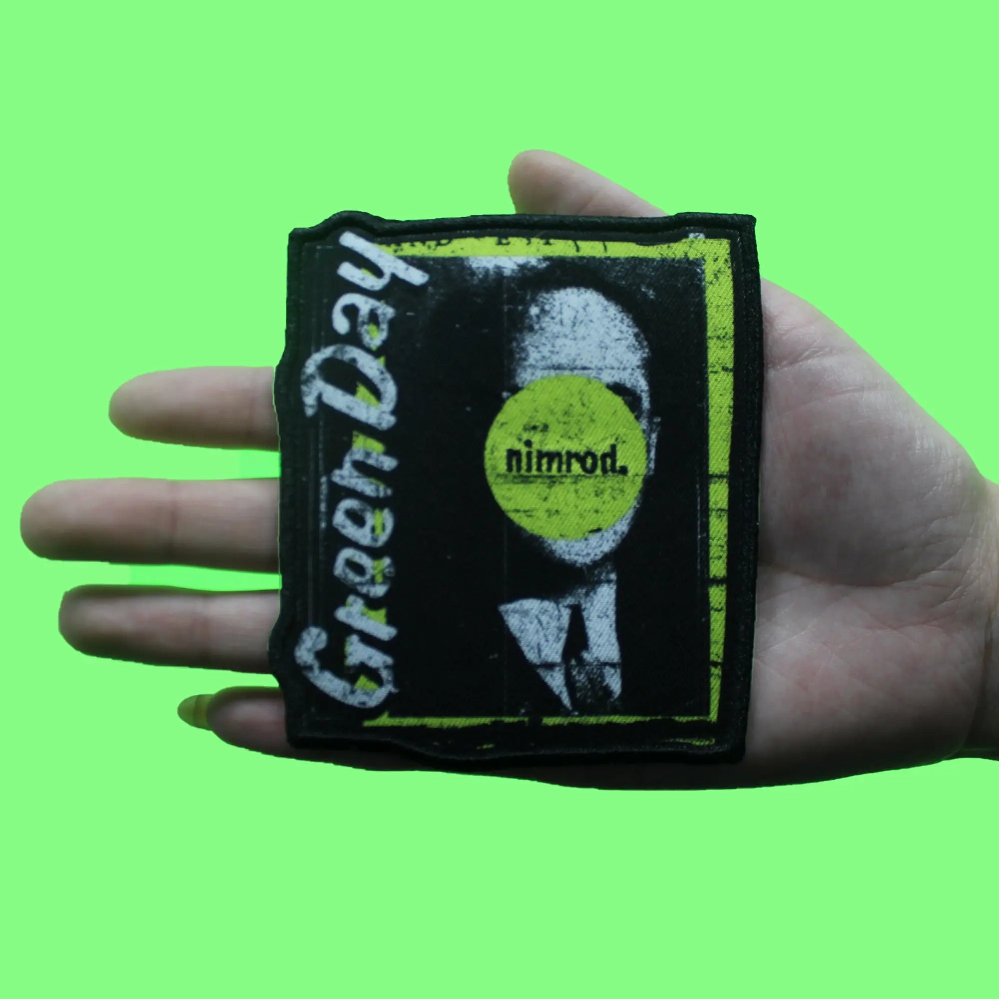 Green Day Band Patch Nimrod Album Cover Sublimated Embroidery Iron On