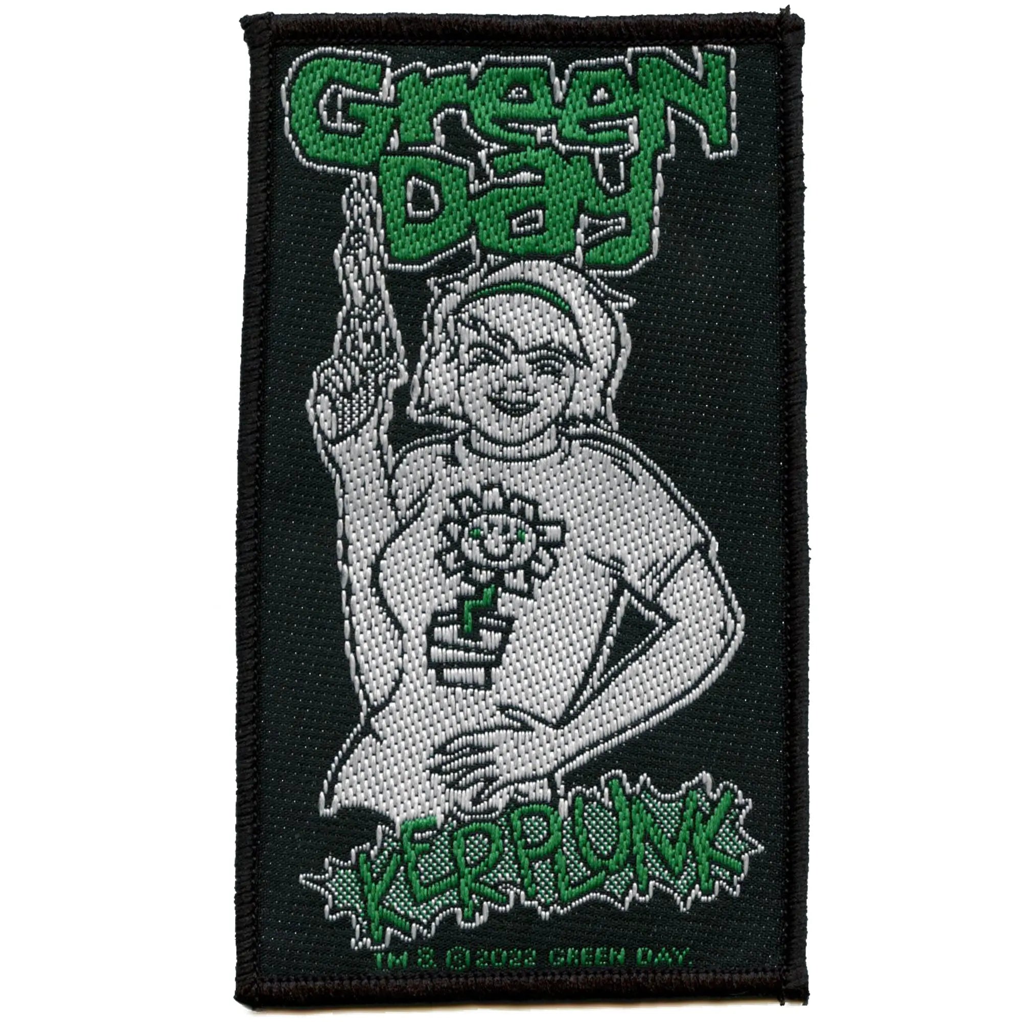 Patch tissé thermocollant Green Day Kerplunk Punk Rock Band