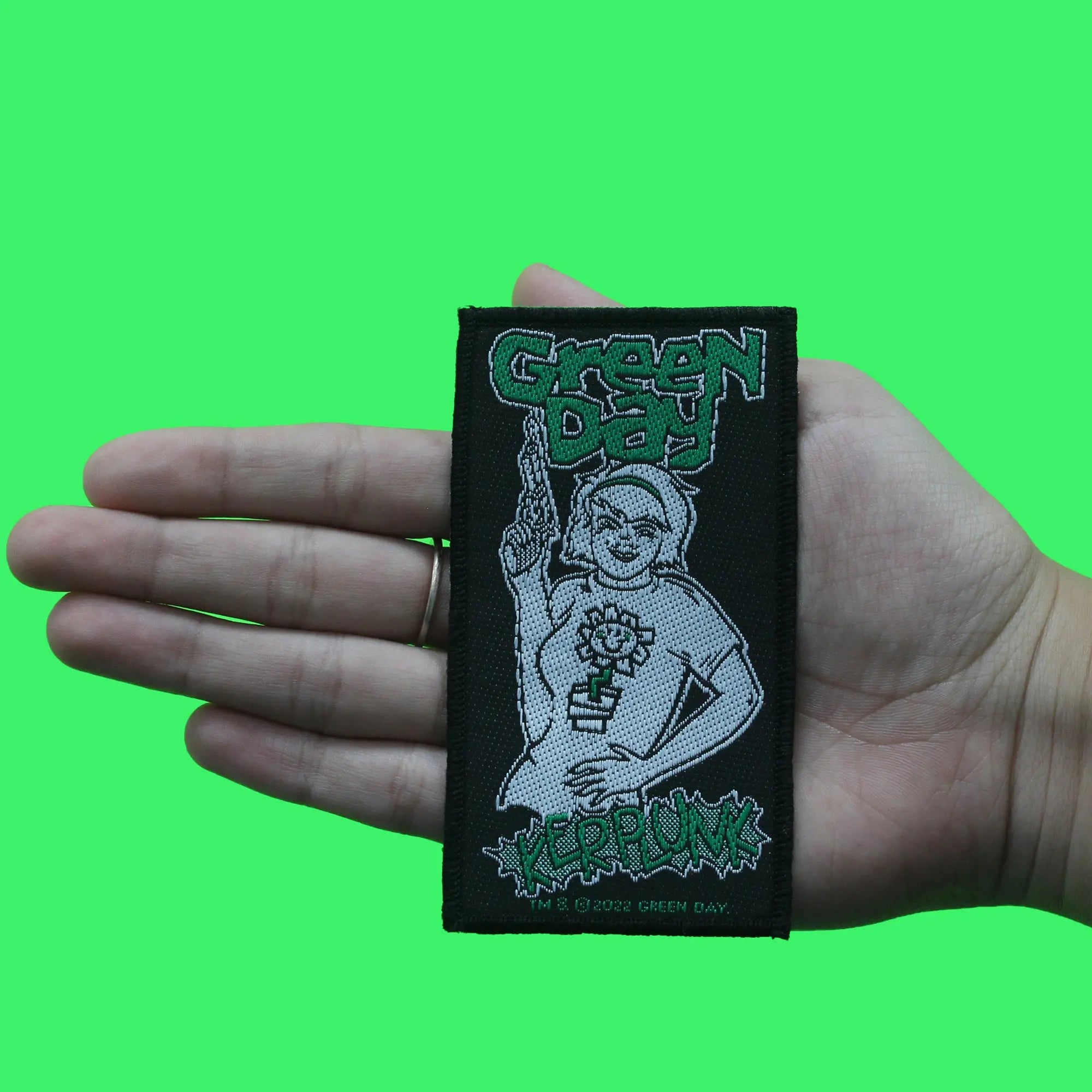 Patch tissé thermocollant Green Day Kerplunk Punk Rock Band