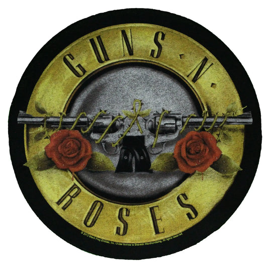 Guns N' Roses Bullet Logo XL Patch Band Round DTG Printed Sew On