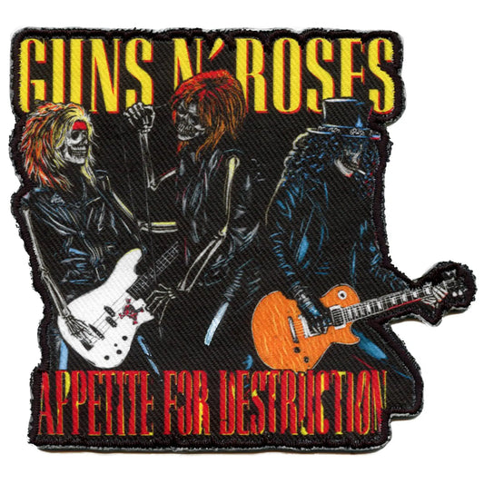 Guns N' Roses Three Skeletons Patch Appetite For Destruction Sublimated Iron On