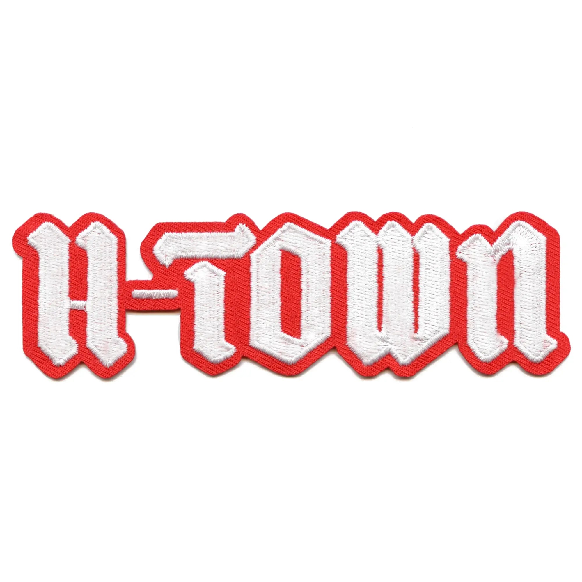 Houston Syrup H-Town Drip with Hand Embroidered Iron on Patch