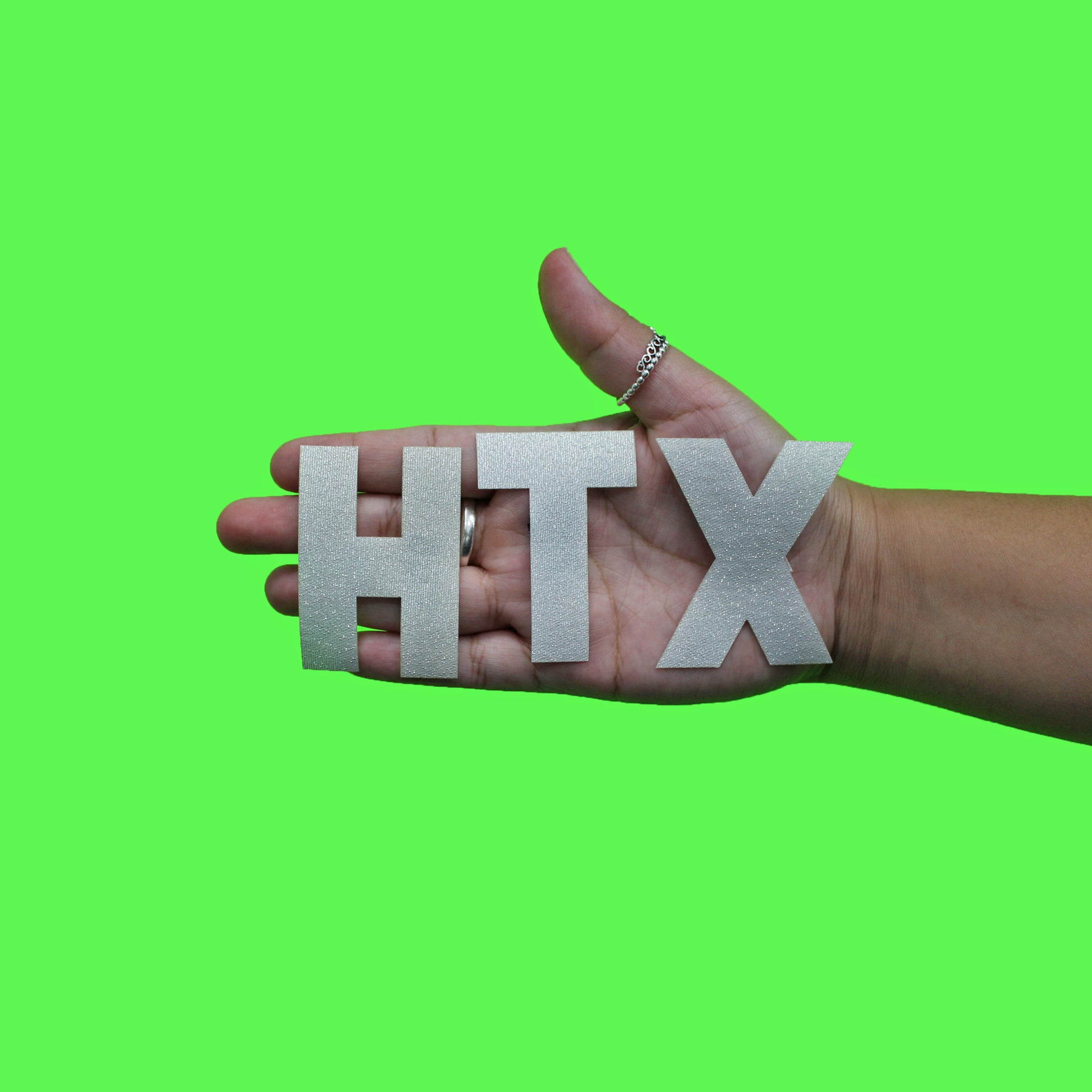 Houston City Letters HTX Patch Kit Texas Glitter Applique Iron On
