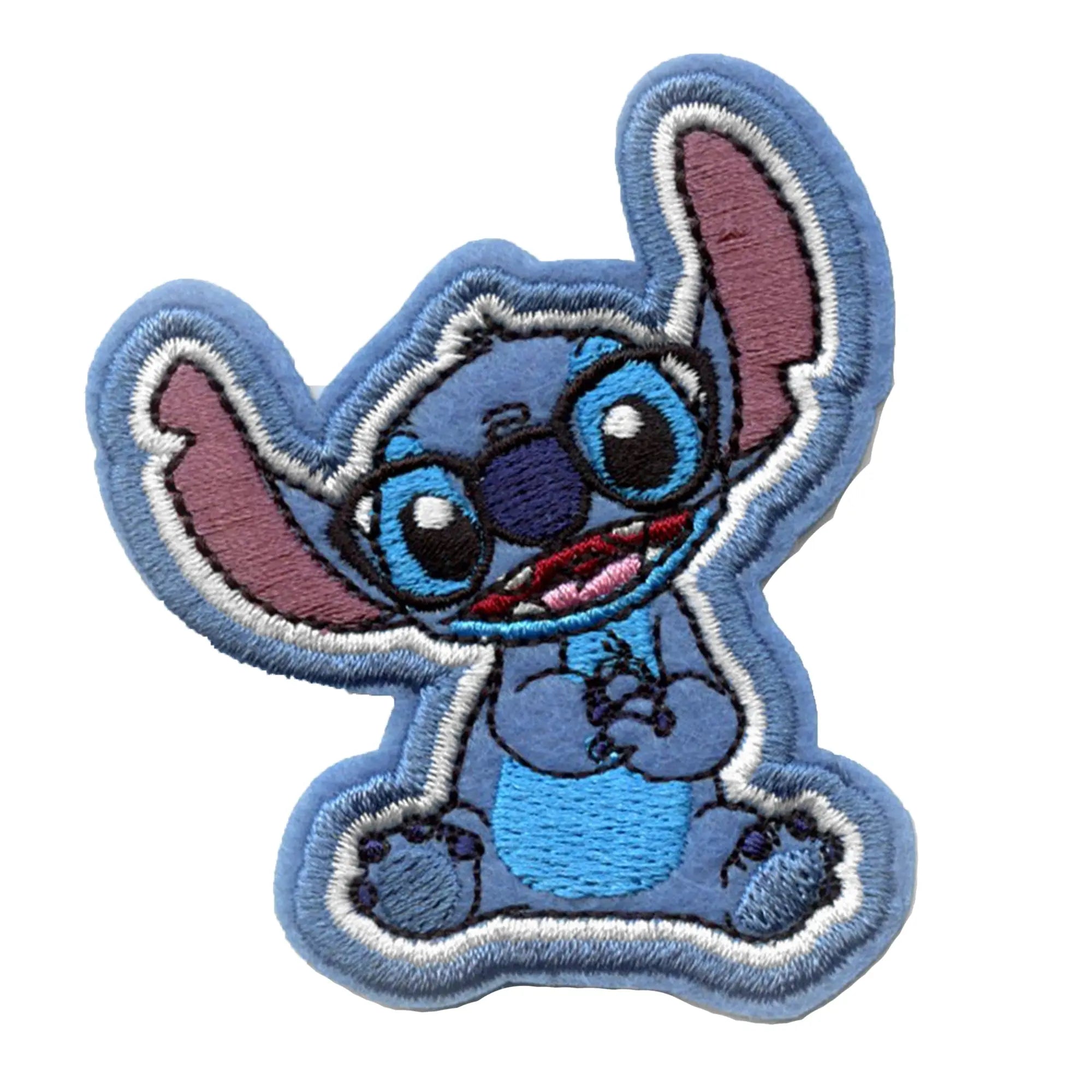 DISNEY'S LILO AND STITCH SUNGLASSES 2 1/2 EMBROIDERED PATCH SEWN/IRON ON