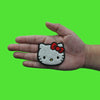 Hello Kitty Head Shot Patch Iconic Red Bow Chenille Iron On