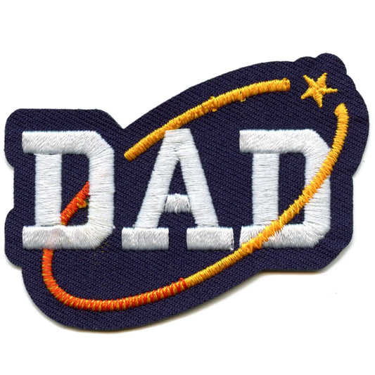 Houston Baseball Dad Patch Space City Star Embroidered Iron On